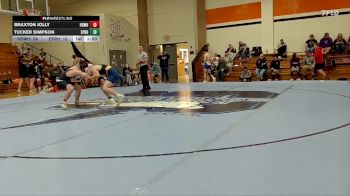 157 lbs Round 3 (6 Team) - Tucker Simpson, Easton-Pleasant Ridge HS vs Braxton Jolly, Highland-Doniphan West HS/Hiawatha HS/Troy HS