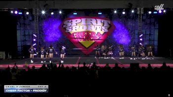 Cheer Factor - PRODIGY [2025 L3 Junior Day 2] 2025 Spirit Sports Worcester Nationals