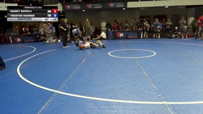 100 lbs Quarters - Manny Novelli, Avalanche Wrestling Association vs Trenton Warren, Thorobred Wrestling Club