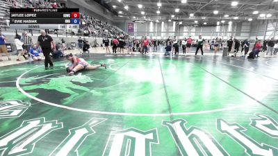 170 lbs Semis - Jaylee Lopez, Kennewick - Braves Wrestling Club vs Evie Hasiak, Redmond Wrestling Academy