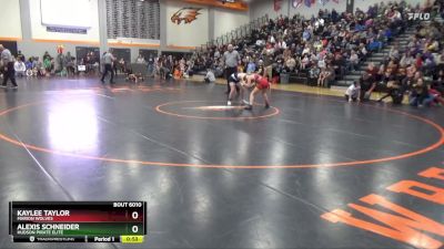 B-4 lbs Quarterfinal - Kaylee Taylor, Marion Wolves vs Alexis Schneider, Hudson Pirate Elite