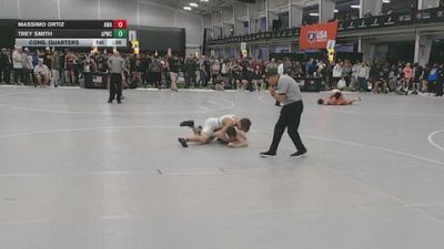 132 lbs Cons. Quarters - Trey Smith, All-Phase Wrestling Club vs Massimo Ortiz, Arete Wrestling Academy