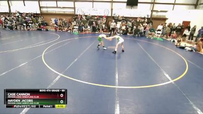 85 lbs Cons. Round 2 - Hayden Jacobs, Payson Lions Wrestling Club vs Case Cannon, Payson Lions Wrestling Club