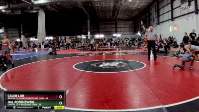 100 lbs Semifinals (4 Team) - Hal Rosenzweig, CAPITAL CITY WRESTLING CLUB vs Caleb Lor, BELIEVE TO ACHIEVE WRESTLING CLUB