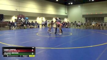 140 lbs Round 3 (16 Team) - Ciara Cortez, Florida Girls All Stars vs Aileana Brewer, SD Heat