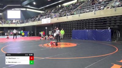 56 lbs Consi Of 8 #2 - Hunter Mattison, Troy vs Zayden Berckman, Audubon