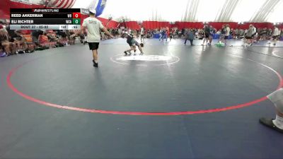 85-92 lbs Round 3 - Eli Richter, WCAABE vs Reed Akkerman, Wisconsin Rapids