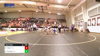 138 lbs Semifinal - Kyler Tabor, Berryhill High School vs Asa Fortney, Bristow High School