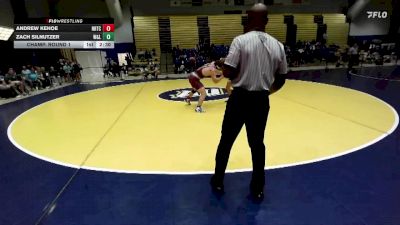 174 lbs Champ. Round 1 - Zach Silnutzer, Washington & Lee vs Andrew Kehoe, Noke Wrestling RTC