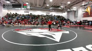 126 lbs Quarterfinal - Luke Gomez, Chatfield vs Jacob Ness, Castle View