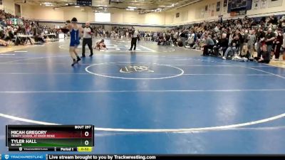 120 lbs Cons. Round 3 - Micah Gregory, Trinity School At River Ridge vs Tyler Hall, Becker