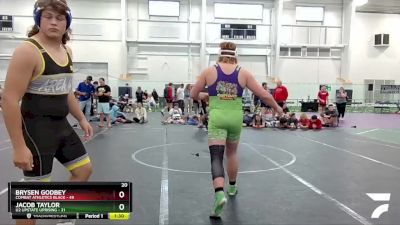 215 lbs Finals (2 Team) - Brysen Godbey, Combat Athletics Black vs Jacob Taylor, U2 Upstate Uprising