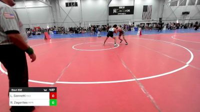 160 lbs Consolation - Lucas Gannotti, Silverback Wrestling vs Rocco Zagorites, Impact Wrestling Academy