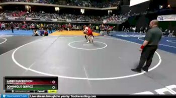 5 lbs Quarterfinal - Dominique Quiroz, Uvalde vs Jaden MacKinnon, Conroe Caney Creek