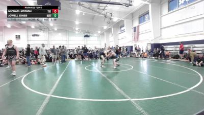 160 lbs Quarterfinal - Michael Neidigh, The Asylum Yellow-HS vs Jowell Jones, Northern Elite-HS