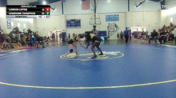 Girls 114 lbs Semifinal - London Loftin, Oak Grove High School vs Josephine Thompson, D`Iberville High School