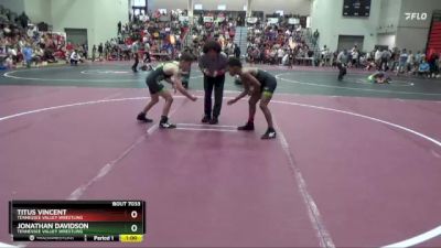 95 lbs Quarterfinal - Jonathan Davidson, Tennessee Valley Wrestling vs Titus Vincent, Tennessee Valley Wrestling