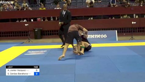 Alex Junior Vazquez vs Shanty Cerdas Barahona 2024 Pan IBJJF Jiu-Jitsu No-Gi Championship