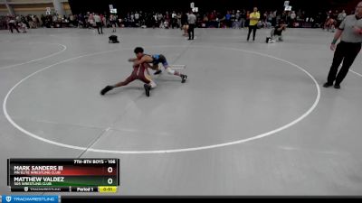 106 lbs Cons. Round 3 - Mark Sanders Iii, MN Elite Wrestling Club vs Matthew Valdez, 505 Wrestling Club