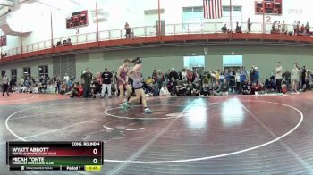 126 lbs Cons. Round 4 - Micah Tonte, Franklin Wrestling Club vs Wyatt Abbott, Whiteland Wrestling Club