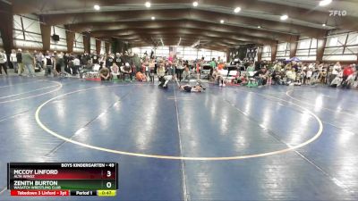 49 lbs Cons. Round 2 - Zenith Burton, Wasatch Wrestling Club vs McCoy Linford, Alta Wingz