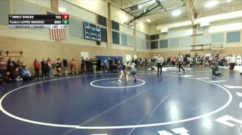 155lbs Champ. Round 2 - Tlalli Lopez Mendez, Mark Morris (Girls) vs Emily Shiles, Tonasket (Girls)