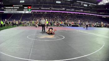 D1-120 lbs Cons. Round 3 - Valentino Adamo, Romeo HS vs Keagen Elliott, Rockford HS