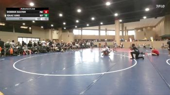 120 lbs 2nd Wrestleback (32 Team) - Dominik Baxter, PWC vs Isaac Jung, Morris Fitness Purge