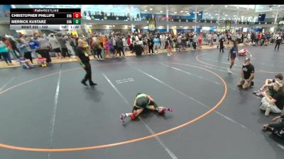 132 lbs Champ. Round 2 - Christopher Phillips, Unattached vs Merrick Kustarz, Unattached