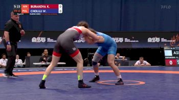 68 kg Bronze - Wiktoria Choluj, POL vs Kseniia Burakova, AIN