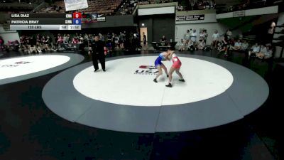 120 lbs Lisa Diaz, IEWA - Inland Empire Wrestling Association vs Patricia Bray, SJWA - San Joaquin Wrestling Association