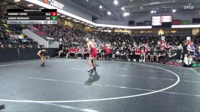 132 lbs 5th & 7th Place - Tanner Yates, North Scott vs Aiden Serrano, Carlisle