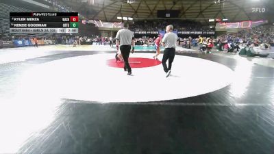 Girls 2A 105 lbs Semifinal - Kenzie Goodman, Orting (Girls) vs Kyler Menza, Washington (Girls)