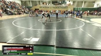 120 lbs Quarterfinal - Carson Wintch, Klahowya vs Abraham Montealegre, Forks