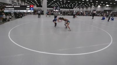 120 lbs Cons. Rd Of 32 - Brinnley Morris, Lawrence Elite Wrestling Club vs Lila Brown, Motown Wrestling