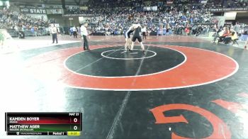 4A 215 lbs 7th Place Match - Kamden Boyer, Pasco vs Matthew Ager, Rogers (Puyallup)