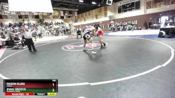 150 lbs Cons. Round 3 - Mason Elgio, Ayala vs Evan Orozco, Murrieta Mesa