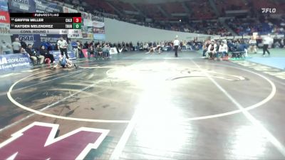 5A Boys 120 lbs Cons. Round 1 - Griffin Miller, Caldera Boys vs Hayden Melendrez, Thurston Boys