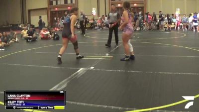 175 lbs Round 5 (10 Team) - Lana Clayton, Venom Girls 2.0 vs Kiley Toti, Elite NJ Blue