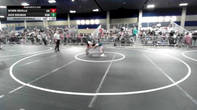 102 lbs Quarterfinal - Ayden Sevilla, Live Training vs Jack Holman, Champions WC
