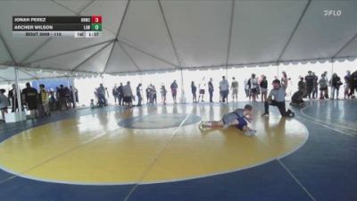 110 lbs Round 1 - Archer Wilson, LAWC vs Jonah Perez, Rough House Wrestling Club