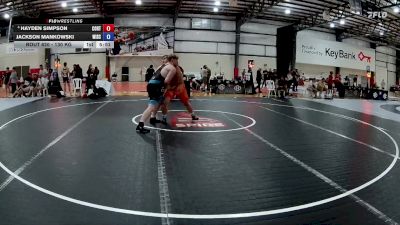 130 kg Cons. Round 5 - Hayden Simpson, Cowboy RTC vs Jackson Mankowski, Wisconsin