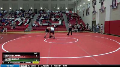 287 lbs Cons. Semi - Kristian Carter, Berry Middle School (Hoover AL) vs Jayden Qualls, Duran MS