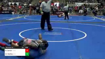 96 lbs Prelims - Nathaniel Carter, Team Donahoe vs Wyatt Mathis, Dark Cloud WC