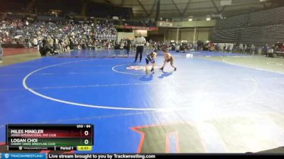 84 lbs Champ. Round 1 - Miles Minkler, Askeo International Mat Club vs Logan Choi, Cherry Creek Wrestling Club