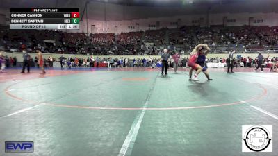 200 lbs Round Of 16 - Conner Cannon, Yukon vs Bennett Sartain, Deer Creek Wrestling