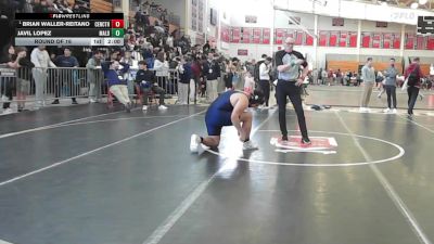 285 lbs Round Of 16 - Brian Waller-Reitano, Central Catholic vs Javil Lopez, Malden/Everett