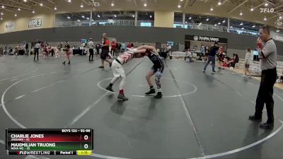 92-96 lbs Quarterfinal - Charlie Jones, Jaguars vs Maximilian Truong, NOVA WC