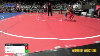 40 lbs Semifinal - Azalea Garcia, RedWave Wrestling vs Coraline Sierra, MANTANONA-TC