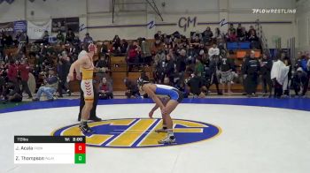 113 lbs Quarterfinal - Josh Acala, Frontier vs Zak Thompson, Palma